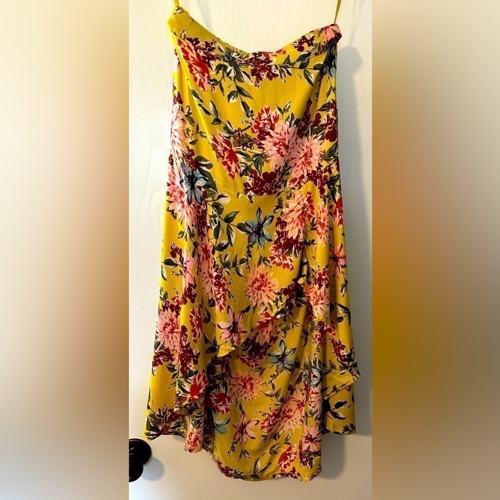 Band of Gypsies Floral Hi-Low Skirt W/Ruffles - Size XS